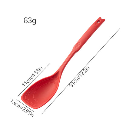 Multi-Functional Silicone Spatula & Spoon – Heat-Resistant, Non-Stick Cooking Tool for Stir-Fry, Soup, and Baking