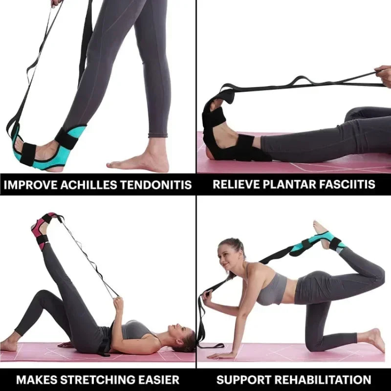 Foot & Calf Stretching Strap for Flexibility & Recovery