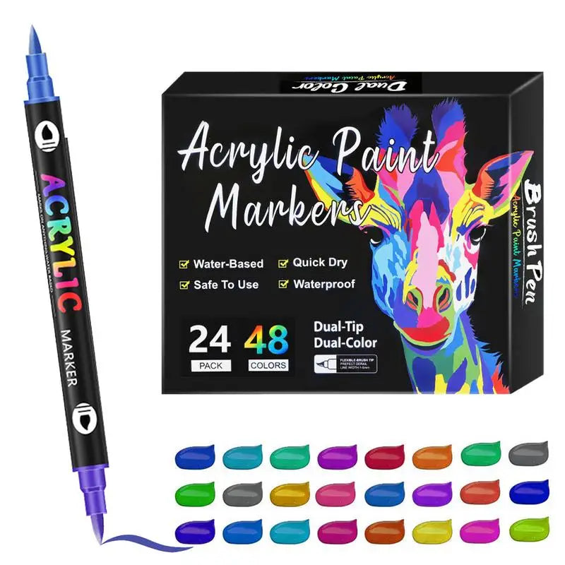 Double-End Art Markers for Kids & Adults