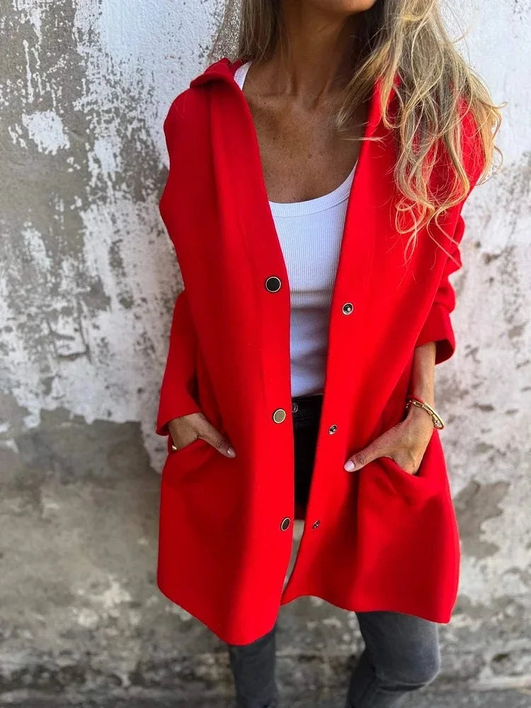 Women’s Hooded Long Sleeve Cardigan Jacket