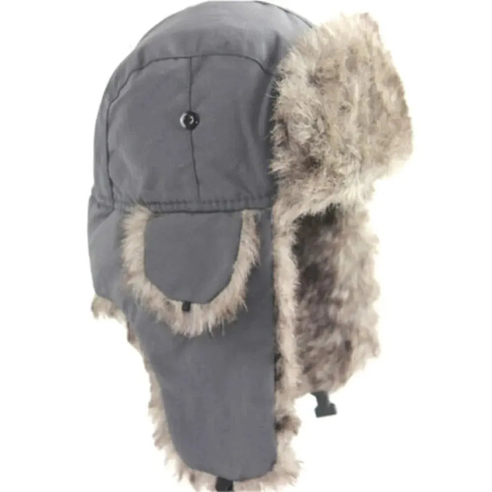 Men’s Winter Trapper Aviator Hat – Waterproof Bomber Cap with Earflap Ear Protection, Warm Fur-Lined Ski Hat