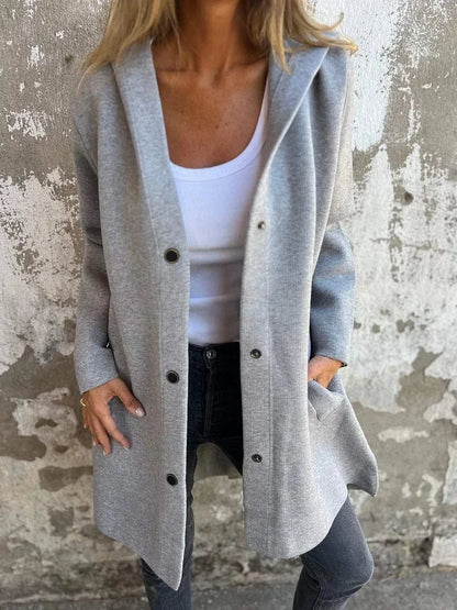 Women’s Hooded Long Sleeve Cardigan Jacket